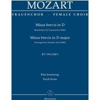Mozart, W: Missa brevis in D KV 194