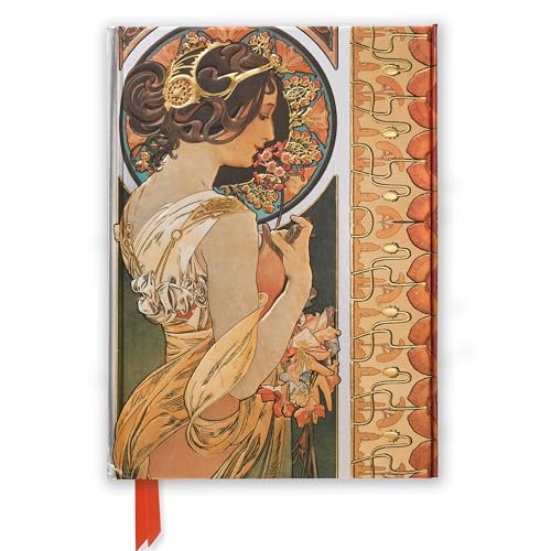Premium Notizbuch DIN A5: Alphonse Mucha, Primel: Unser hochwertiges, liniertes Blankbook mit festem, künstlerisch geprägtem Einband und ... DIN A 5 mit Magnetverschluss, Band 43)