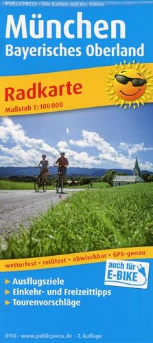 München - Bayerisches Oberland: Radkarte mit Ausflugszielen, Einkehr- & Freizeittipps, wetterfest, reissfest, abwischbar, GPS-genau. 1:100000 (Radkarte: RK) von FREYTAG-BERNDT UND ARTARIA