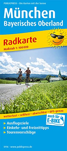 München - Bayerisches Oberland: Radkarte mit Ausflugszielen, Einkehr- & Freizeittipps, wetterfest, reissfest, abwischbar, GPS-genau. 1:100000 (Radkarte: RK) von FREYTAG-BERNDT UND ARTARIA