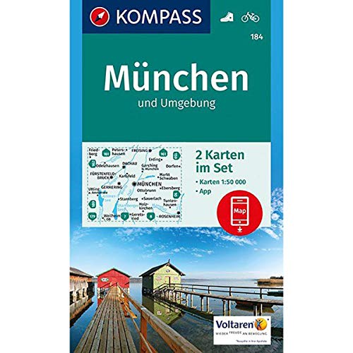München und Umgebung: Wander- und Biketouren. 2-teiliges Set mit Naturführer. GPS-genau. 1 : 50 000