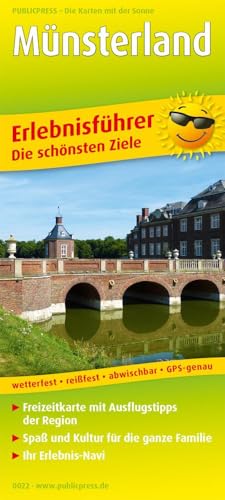 Münsterland: Erlebnisführer mit Informationen zu Freizeiteinrichtungen auf der Kartenrückseite, GPS-genau. 1:150000 (Erlebnisführer: EF) von Publicpress