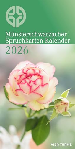Münsterschwarzacher Spruchkarten-Kalender 2026 (Münsterschwarzacher Kalender) von Vier Türme