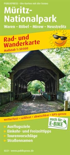 Müritz-Nationalpark, Waren - Röbel - Mirow - Neustrelitz: Rad- und Wanderkarte mit Ausflugszielen, Einkehr- & Freizeittipps, Nebenkarte Müritz ... 1:50000 (Rad- und Wanderkarte: RuWK)