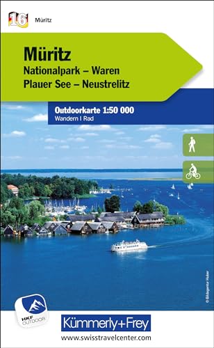 Müritz Nationalpark, Waren, Plauer See, Neustrelitz, Nr. 16 Outdoorkarte Deutschland 1:50 000: Water resistant, free Download mit HKF Outdoor App (Kümmerly+Frey Outdoorkarten Deutschland, Band 16)