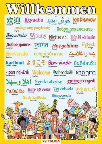Multilinguales LernPOSTER "Willkommen": (in 35 Sprachen) von Talisa Kinderbuch-Verlag