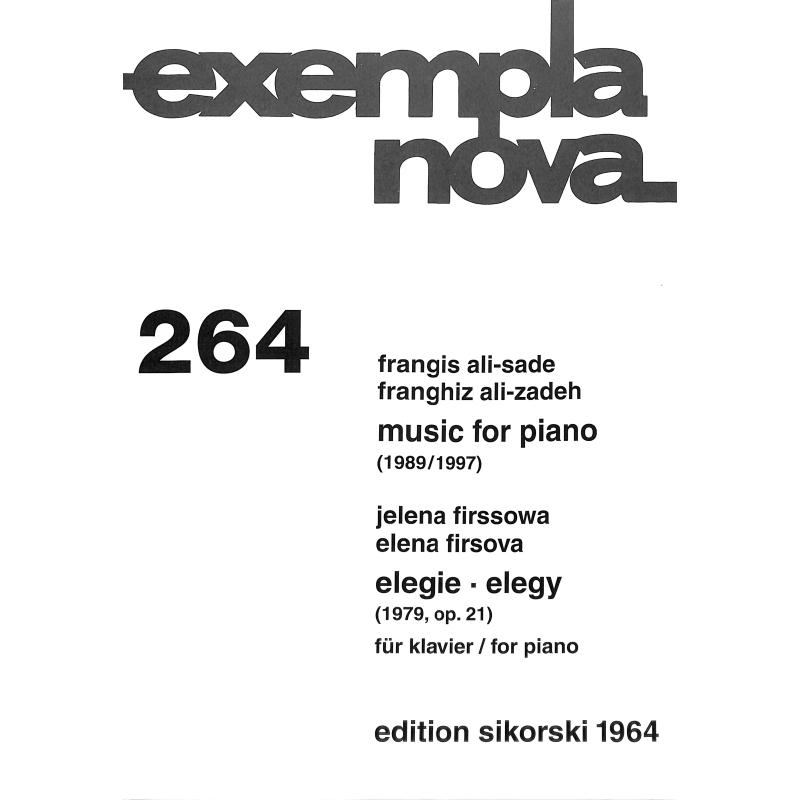 Music for Piano + Elegie