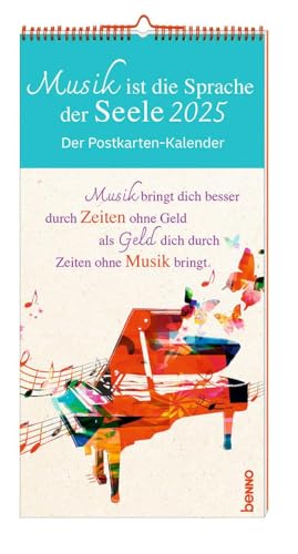Musik ist die Sprache der Seele 2025: Der Postkarten-Kalender von St. Benno