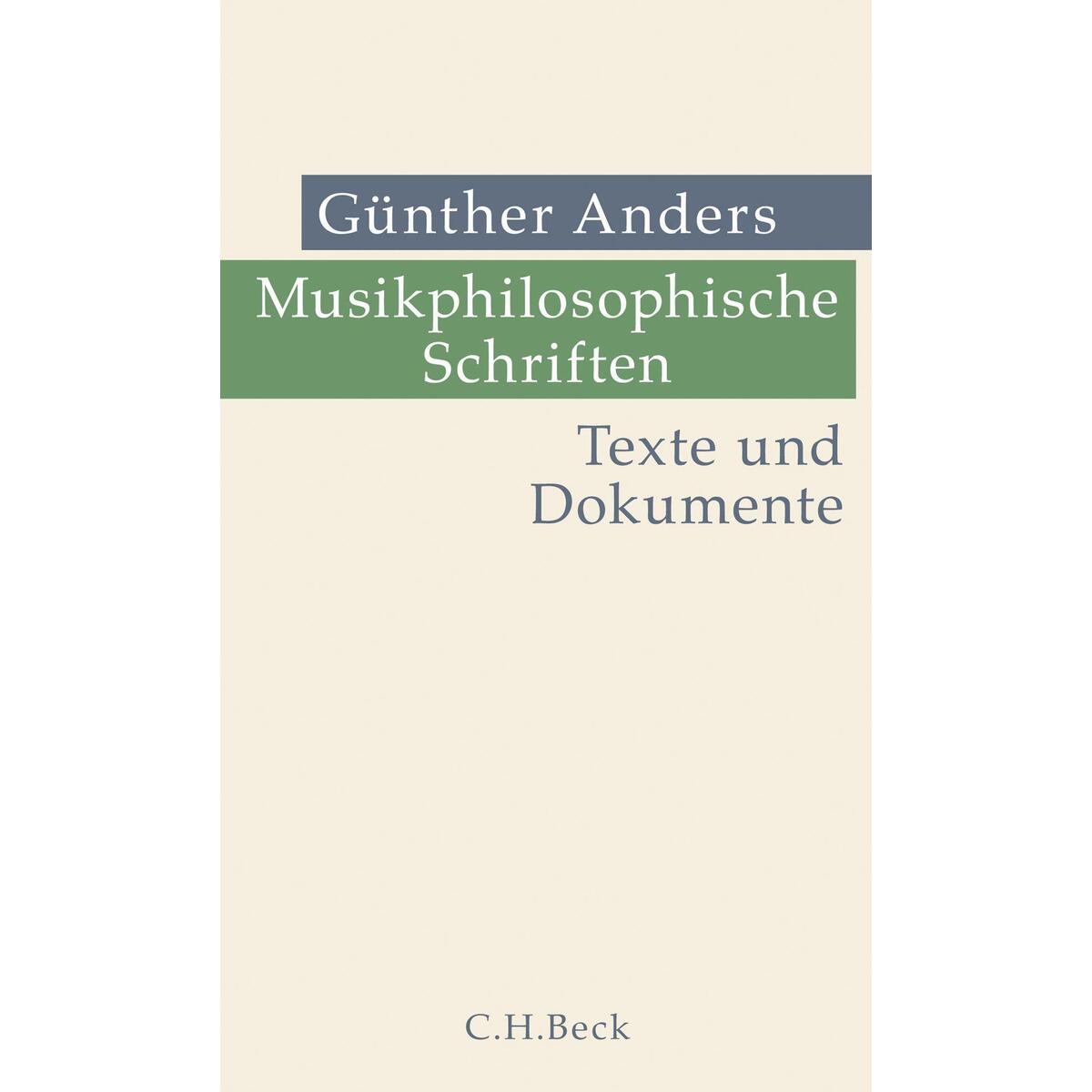 Musikphilosophische Schriften von C.H. Beck