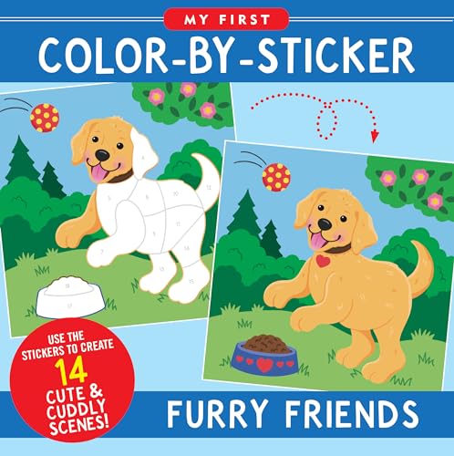 My First Color-by-sticker - Furry Friends von Peter Pauper Press