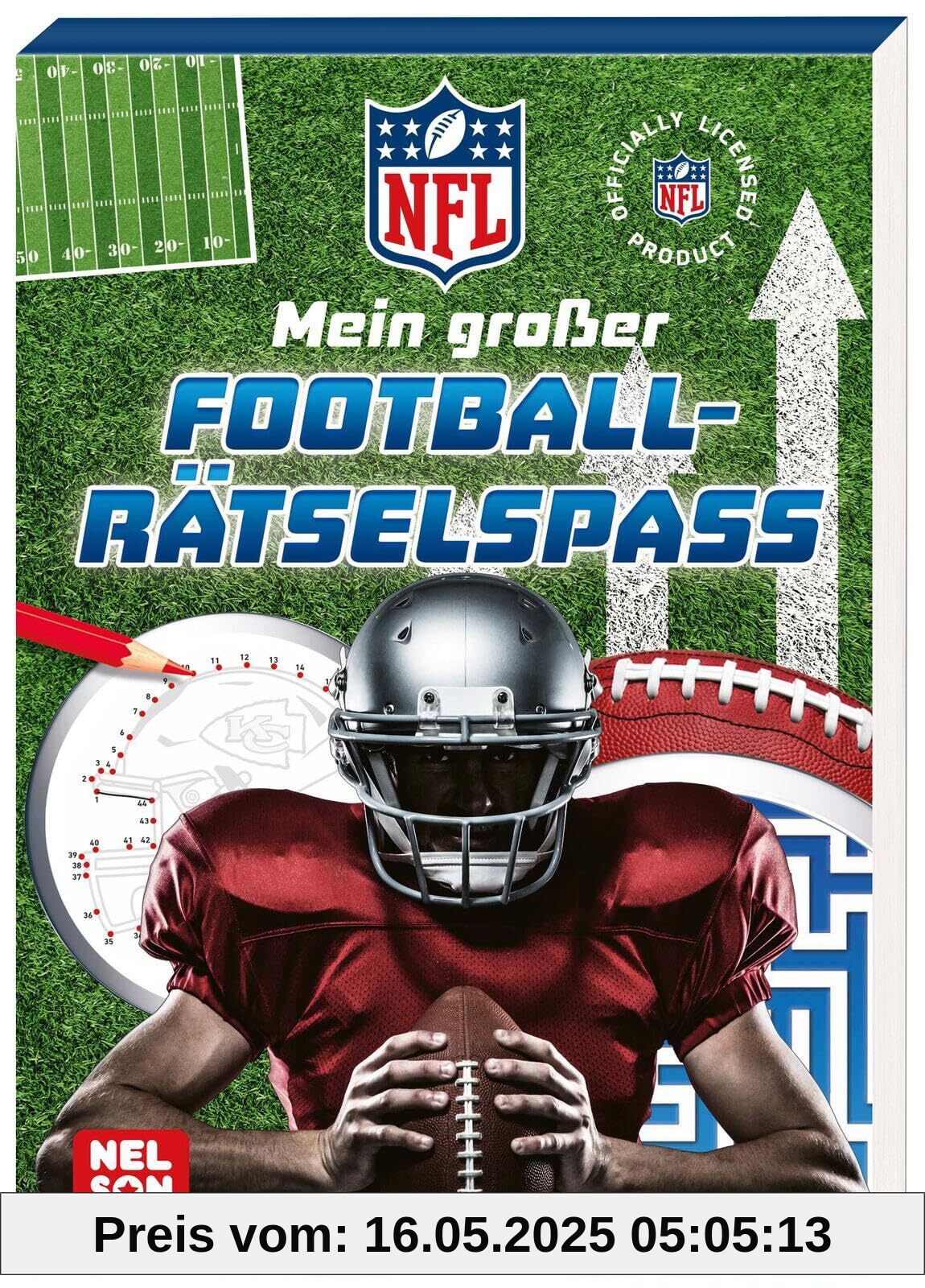 NFL: Mein großer Football-Rätselspaß: Rätselblock für Jungen und Mädchen ab 4 Jahren mit Labyrinthen, Fehlerbildern, Sudokus und Denkspielen NFL: Mein großer Football-Rätselspaß: Rätselblock für Jungen und Mädchen ab 4 Jahren mit Labyrinthen, Fehlerbildern, Sudokus und Denkspielen