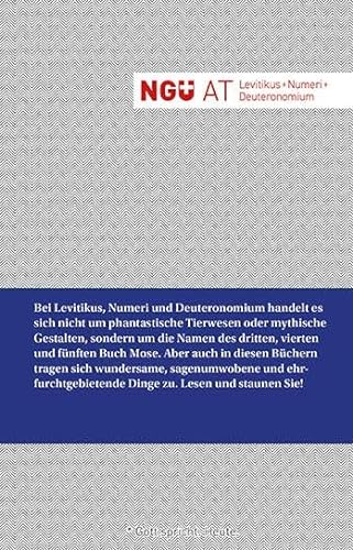 NGÜ AT: Levitikus + Numeri + Deuteronomium: Neue Genfer Übersetzung von Brunnen