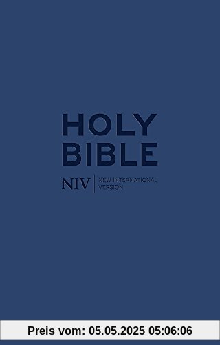 NIV Tiny Navy Soft-tone Bible with Zip (New International Version)