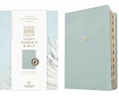 NLT Every Woman's Bible (Leatherlike, Sky Blue, Indexed, Red Letter, Filament Enabled) von Tyndale House Publishers