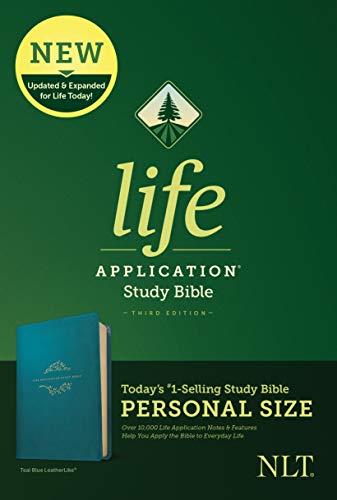 Life Application Study Bible: New Living Translation, Life Application Study Bible, Teal Blue, Leatherlike, Personal Size