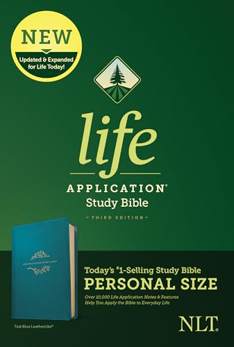 Life Application Study Bible: New Living Translation, Life Application Study Bible, Teal Blue, Leatherlike, Personal Size
