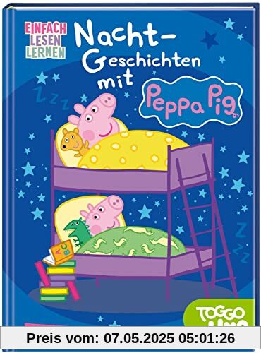 Nacht-Geschichten mit Peppa Pig: Einfach Lesen lernen | Peppa Wutz für Leseanfänger*innen ab 5