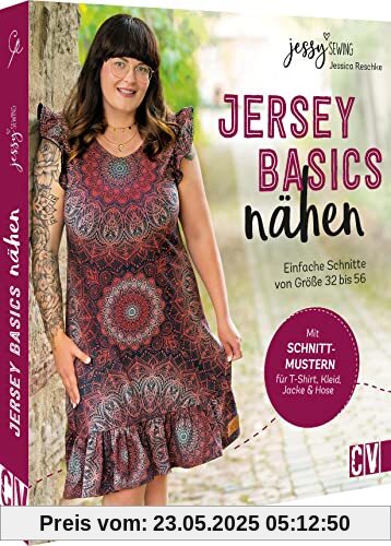 Nähen mit Jersey: Jersey-Basics nähen für Anfänger. Einfache Schnitte von Größe 32 bis 56. Nähbuch mit Schnittmuster Nähen mit Jersey: Jersey-Basics nähen für Anfänger. Einfache Schnitte von Größe 32 bis 56. Nähbuch mit Schnittmuster