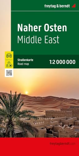 Naher Osten, Straßenkarte 1:2.000.000, freytag & berndt: Irak - Iran - Israel - Jordanien - Kuwait - Libanon - Syrien - Türkei - Saudi Arabien - Jemen ... (freytag & berndt Auto + Freizeitkarten) von FREYTAG-BERNDT UND ARTARIA