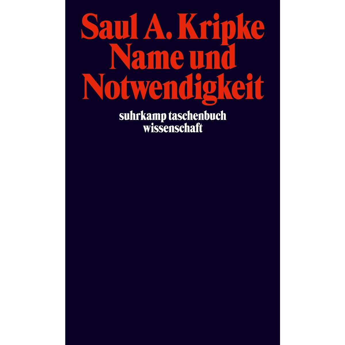 Name und Notwendigkeit Name und Notwendigkeit von Suhrkamp Verlag