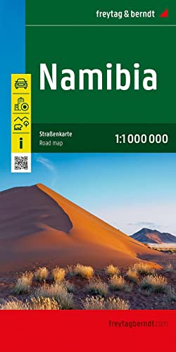 Namibia, Straßenkarte 1:1.000.000, freytag & berndt: Mit Infos, Nationalparks, Innenstadtplan Windhoek (freytag & berndt Auto + Freizeitkarten)