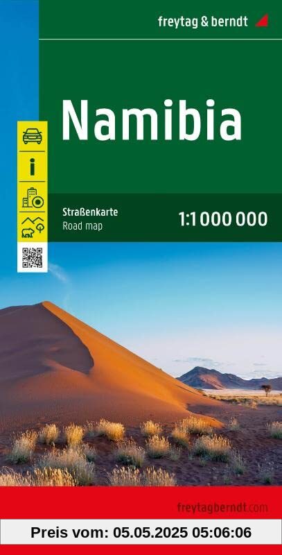 Namibia, Straßenkarte 1:1.000.000, freytag & berndt: Mit Infos, Nationalparks, Innenstadtplan Windhoek (freytag & berndt Auto + Freizeitkarten)