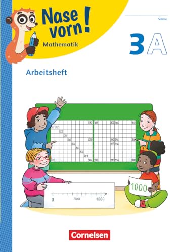 Nase vorn! - Lehrwerk für Mathematik - Ausgabe 2023 - 3. Schuljahr: Arbeitsheft - Teil A und B - Mit Kartonbeilagen und digitalen Medien