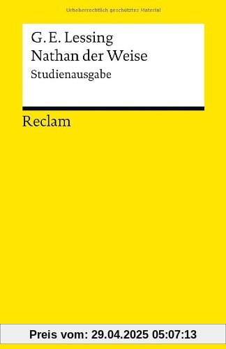 Nathan der Weise: Studienausgabe