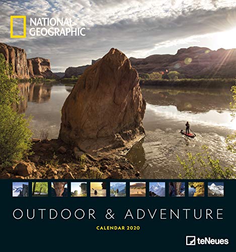 National Geographic Outdoor & Adventure 2020 - Posterkalender - 45x48cm - Landschaftskalender – Abenteuerkalender - atemberaubende Fotografie