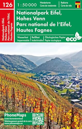 Nationalpark Eifel, Hohes Venn, Wander - Radkarte 1 : 50 000 (PhoneMaps Wander - Radkarte Deutschland, Band 126)