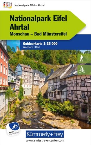 Kümmerly+Frey Outdoorkarte Deutschland 19 Nationalpark Eifel, Ahrtal 1:35.000: Mit Monschau und Bad Münstereifel. Touren für Wanderer, Biker und mehr! Free Download von Hallwag Kümmerly+Frey