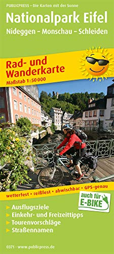 Nationalpark Eifel, Nideggen - Monschau - Schleiden: Rad- und Wanderkarte mit Ausflugszielen, Einkehr- & Freizeittipps, Straßennamen, wetterfest, ... 1:50000 (Rad- und Wanderkarte: RuWK)
