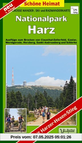 Nationalpark Harz 1 : 35 000. Grosse Wander-, Ski- und Radwanderkarte: mit Harzer-Hexen-Stieg. Ausflüge zum Brocken von Clausthal-Zellerfeld, Goslar, ... Herzberg, Sankt Andreasberg und Schierke Nationalpark Harz 1 : 35 000. Grosse Wander-, Ski- und Radwanderkarte: mit Harzer-Hexen-Stieg. Ausflüge zum Brocken von Clausthal-Zellerfeld, Goslar, ... Herzberg, Sankt Andreasberg und Schierke