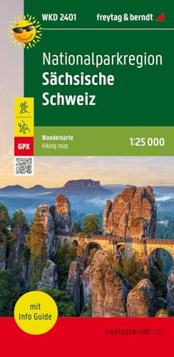 Nationalparkregion Sächsische Schweiz, Wanderkarte 1:25.000, mit Infoguide, freytag & berndt, WKD 2401: Elbsandsteingebirge, wasserfest und reißfest, ... (freytag & berndt Wander-Rad-Freizeitkarten) von Freytag + Berndt