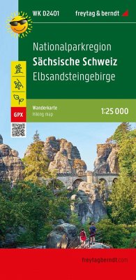 Nationalparkregion Sächsische Schweiz, Wanderkarte 1:25.000 von Freytag-Berndt u. Artaria