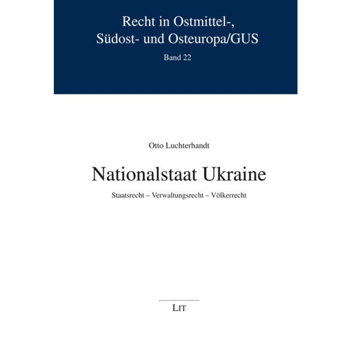 Nationalstaat Ukraine von Lit Verlag
