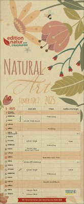 Natural Art Timer für 2 Graspapier 2025 von Korsch