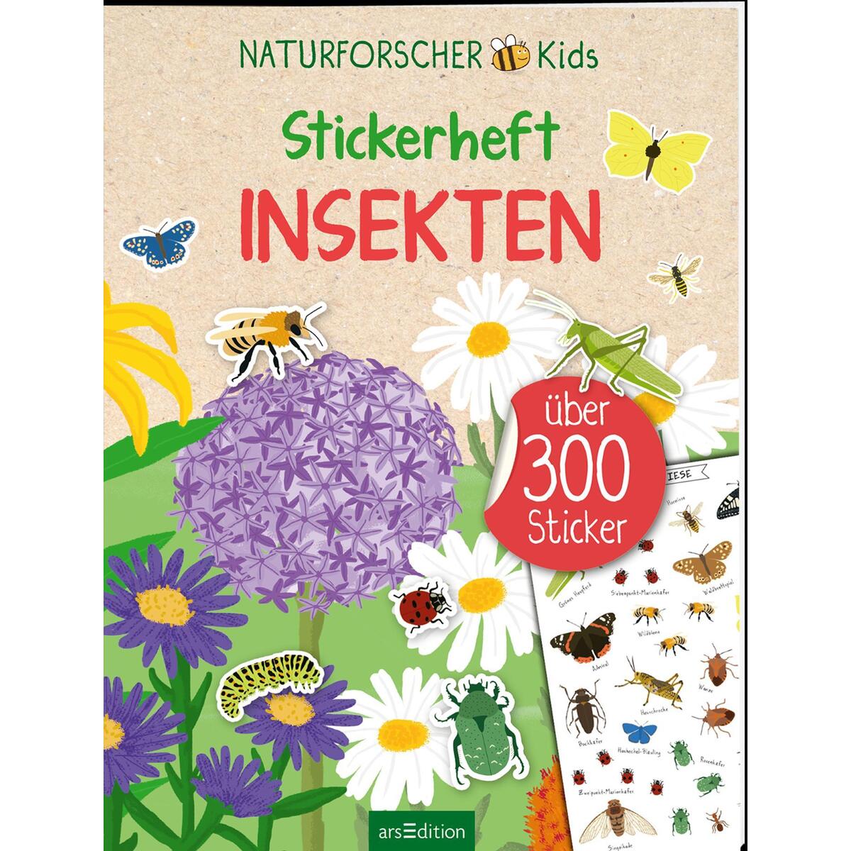Naturforscher-Kids - Stickerheft Insekten Naturforscher-Kids - Stickerheft Insekten von Ars Edition GmbH
