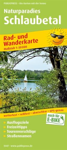 Naturparadies Schlaubetal: Rad- und Wanderkarte mit Ausflugszielen, Einkehr- & Freizeittipps, wetterfest, reissfest, abwischbar, GPS-genau. 1:50000 (Rad- und Wanderkarte: RuWK)