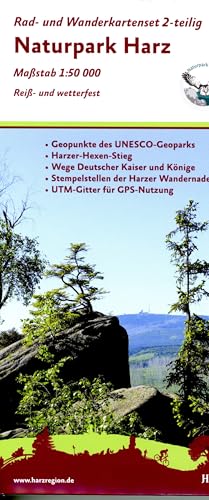 Naturpark Harz: Rad- und Wanderkartenset 2-teilig - reiß- und wetterfest Naturpark Harz: Rad- und Wanderkartenset 2-teilig - reiß- und wetterfest von KKV