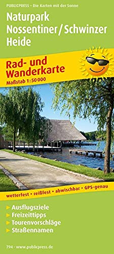 Naturpark Nossentiner/Schwinzer Heide: Rad- und Wanderkarte mit Ausflugszielen, Einkehr- & Freizeittipps, Straßennamen, wetterfest, reißfest, ... 1:50000 (Rad- und Wanderkarte: RuWK)