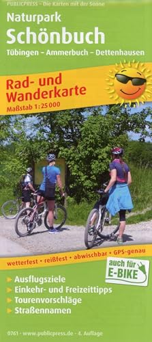Naturpark Schönbuch: Rad- und Wanderkarte mit Ausflugszielen, Einkehr- & Freizeittipps, Tourenvorschlägen, Straßennamen, wetterfest, reißfest, ... 1:25000 (Rad- und Wanderkarte: RuWK)