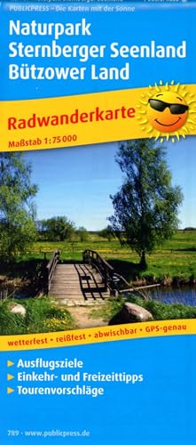 Naturpark Sternberger Seenland, Bützower Land: Radwanderkarte mit Ausflugzielen, Einkehr- und Freizeittipps, wetterfest, reißfest, abwischebar, GPS-genau. 1 : 75 000 (Radkarte: RK)