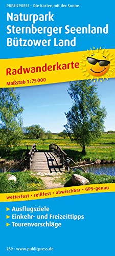 Naturpark Sternberger Seenland, Bützower Land: Radwanderkarte mit Ausflugzielen, Einkehr- und Freizeittipps, wetterfest, reißfest, abwischebar, GPS-genau. 1 : 75 000 (Radkarte: RK)