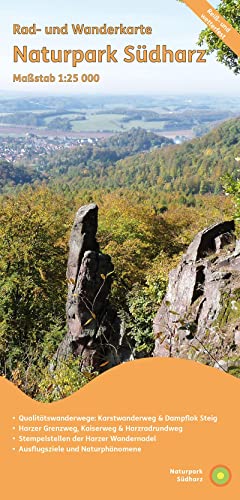 Naturpark Südharz: Rad- und Wanderkarte - Reiß- und Wetterfest von KKV