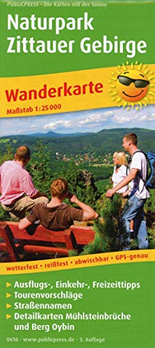 Naturpark Zittauer Gebirge: Wanderkarte mit Ausflugszielen, Einkehr- & Freizeittipps, wetterfest, reißfest, abwischbar, GPS-genau. 1:25000 (Wanderkarte: WK) von Publicpress
