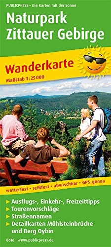 Naturpark Zittauer Gebirge: Wanderkarte mit Ausflugszielen, Einkehr- & Freizeittipps, wetterfest, reißfest, abwischbar, GPS-genau. 1:25000 (Wanderkarte: WK)