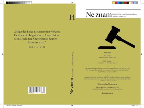 Ne znam: Nummer 14/Frühjahr 2023 Zeitschrift für Anarchismusforschung (Ne znam: Zeitschrift für Anarchismusforschung) von Verlag Edition AV