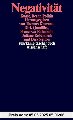Negativität: Kunst, Recht, Politik (suhrkamp taschenbuch wissenschaft)