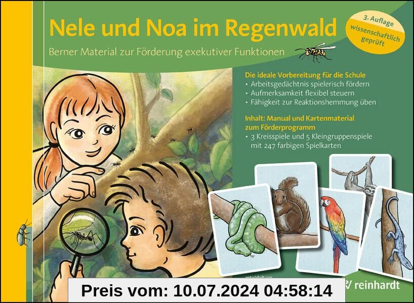 Nele und Noa im Regenwald: Berner Material zur Förderung exekutiver Funktionen - Spielebox inklusive Manual und Online-Material